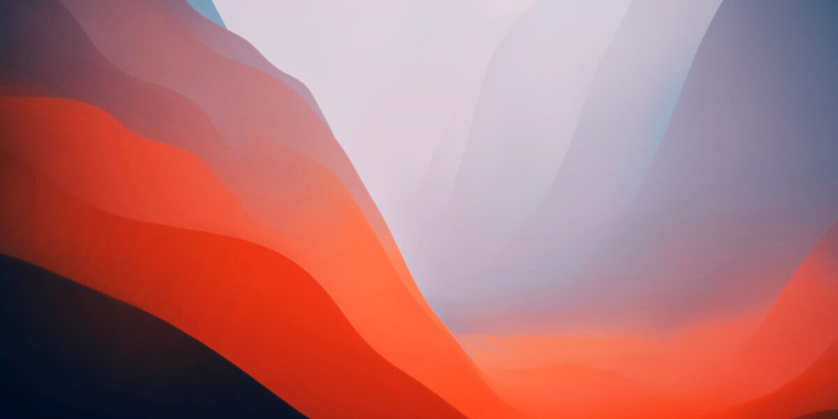 macOS Monterey 12 Orange Stock Wallpaper 壁纸 特色图